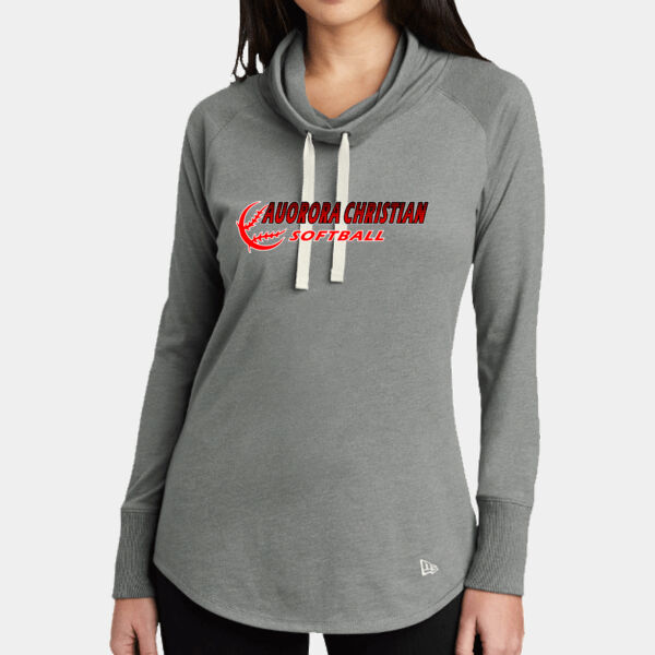 Ladies Sueded Cotton Blend Cowl Tee Thumbnail