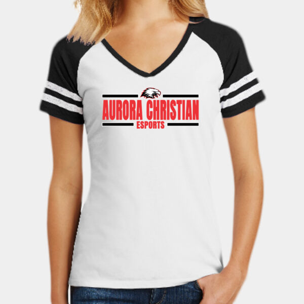 Ladies ACS ESports Game V-Neck Tee Thumbnail